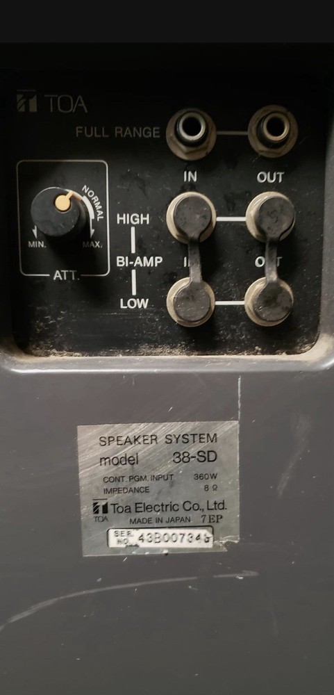 Vintage TOA 38-SD Speaker System