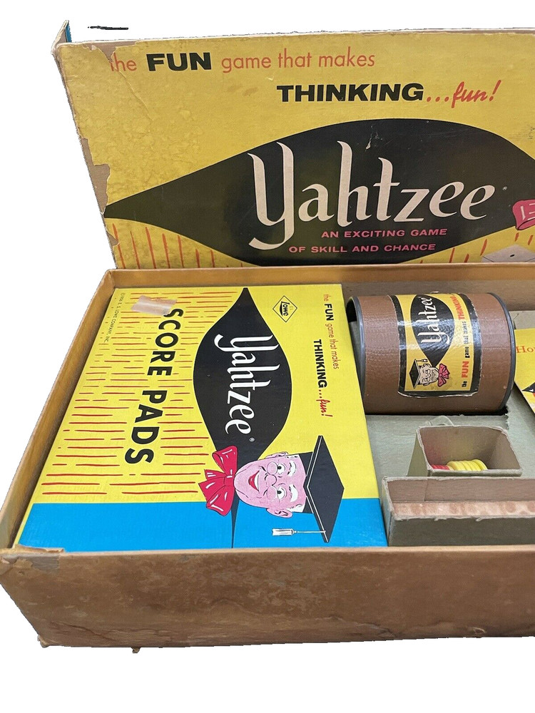 Vintage 1961 ES Lowe Co Yahtzee Game