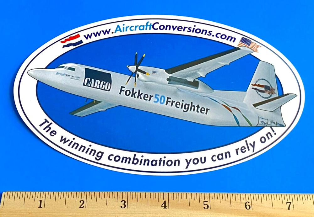 Fokker 50 Freighter Conversions Aircraft Sticker