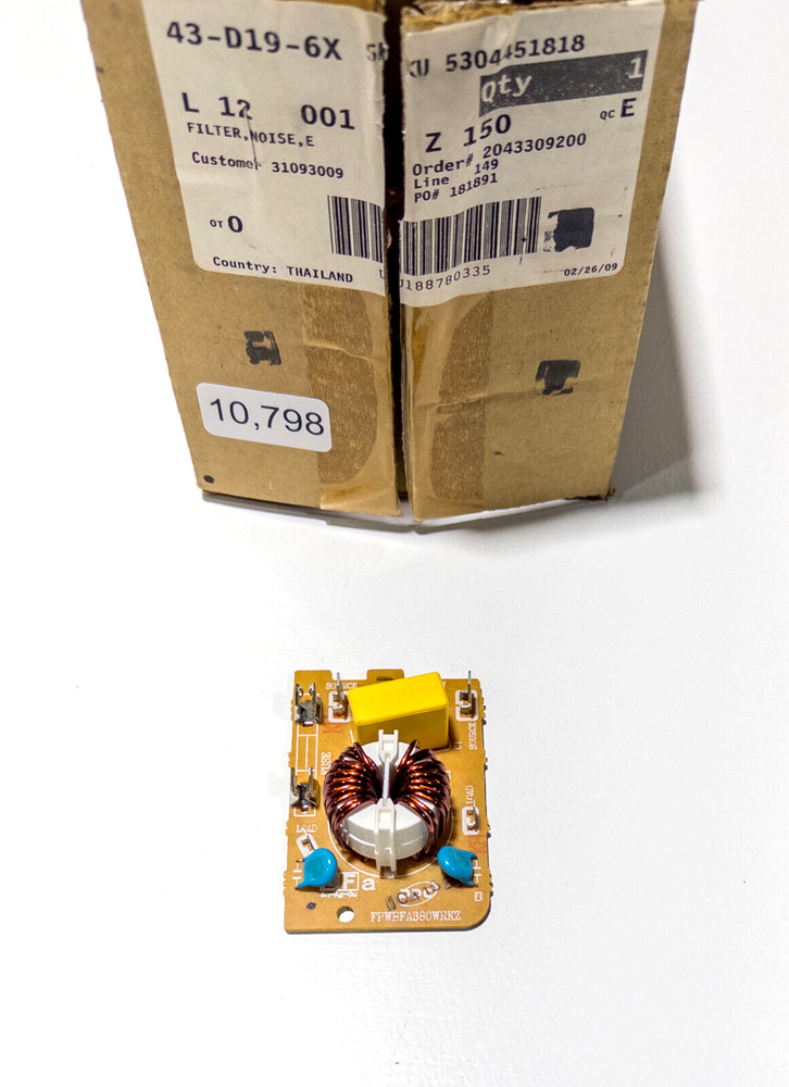 Electrolux 5304451818 Microwave Noise Filter Control Board