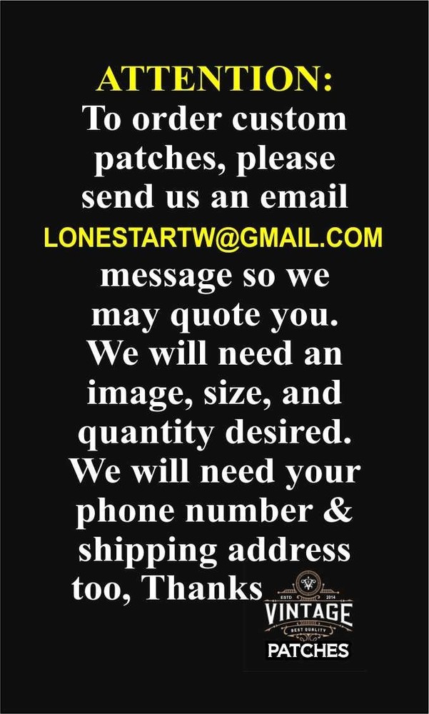 EMBROIDERED DANGER DANGER ROCK BAND PATCH (Please Read Ad)