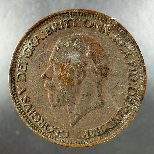 1930 Great Britain Half Penny Lightly Circulated