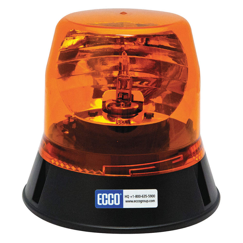 ECCO 5813A Rotating Beacon,Amber,Rotating 49KD39