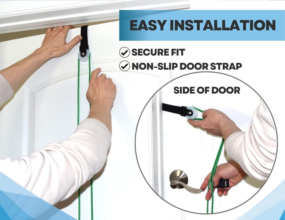 LiftAid Shoulder Pulley for Physical Therapy with Exercise Guide Improves Motion