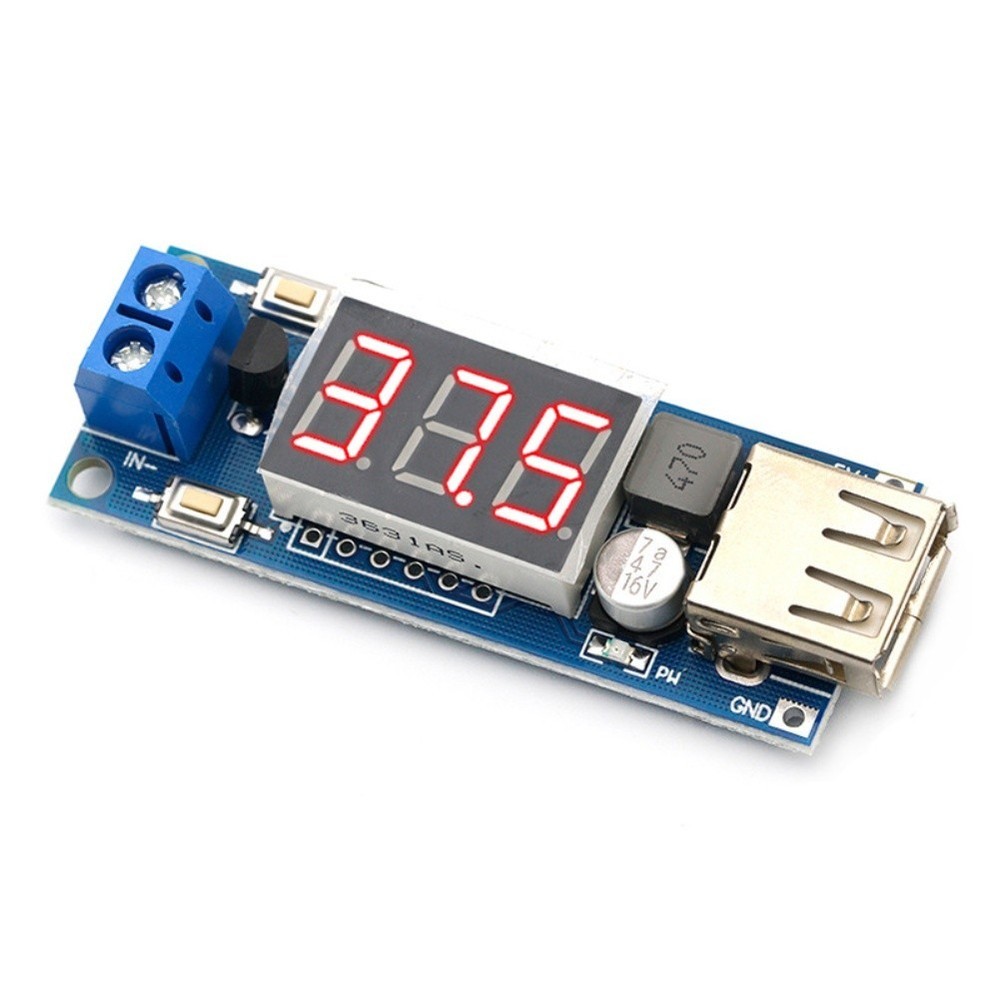 Power Supply Module DC 4 5 40V USB Charger with Step Down Voltage Meter