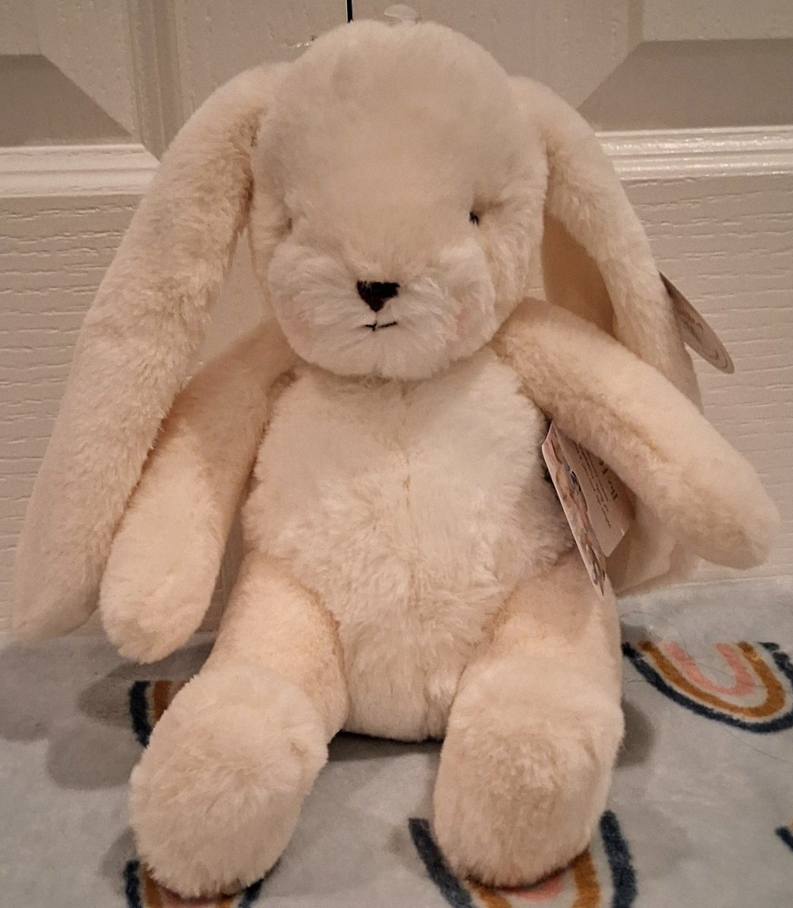 Floppy Nibble Bunny – Pink, Blue, and White