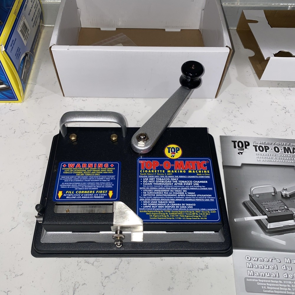 😎💥 TOP-O- MATIC CIGARETTE ROLLING MACHINE ✨