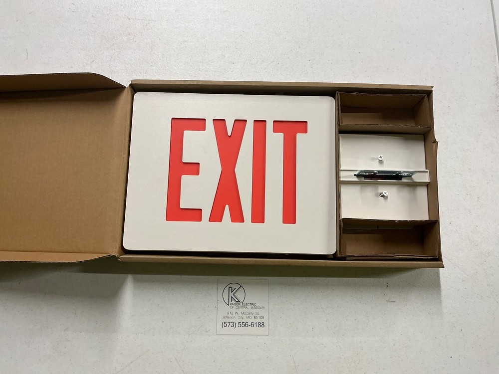 Hubbell / Dualite SEDRWEI 120/277V Red LED Exit Sign