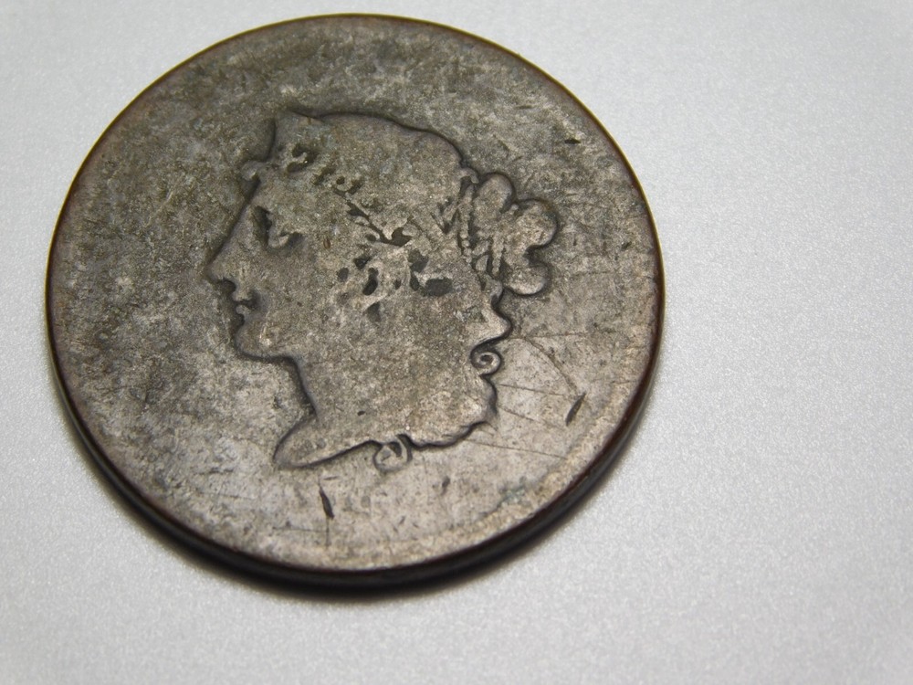 OLD US COINS 1839 CORONET HEAD LARGE CENT