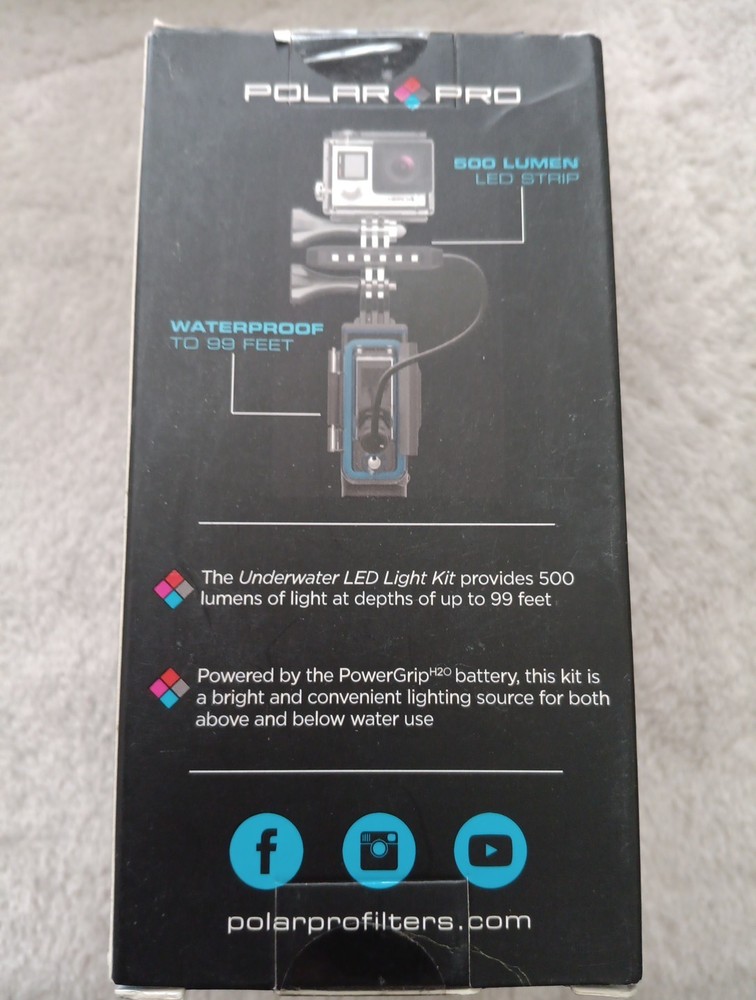 Polar Pro Power Grip H20 Underwater Led Light Kit