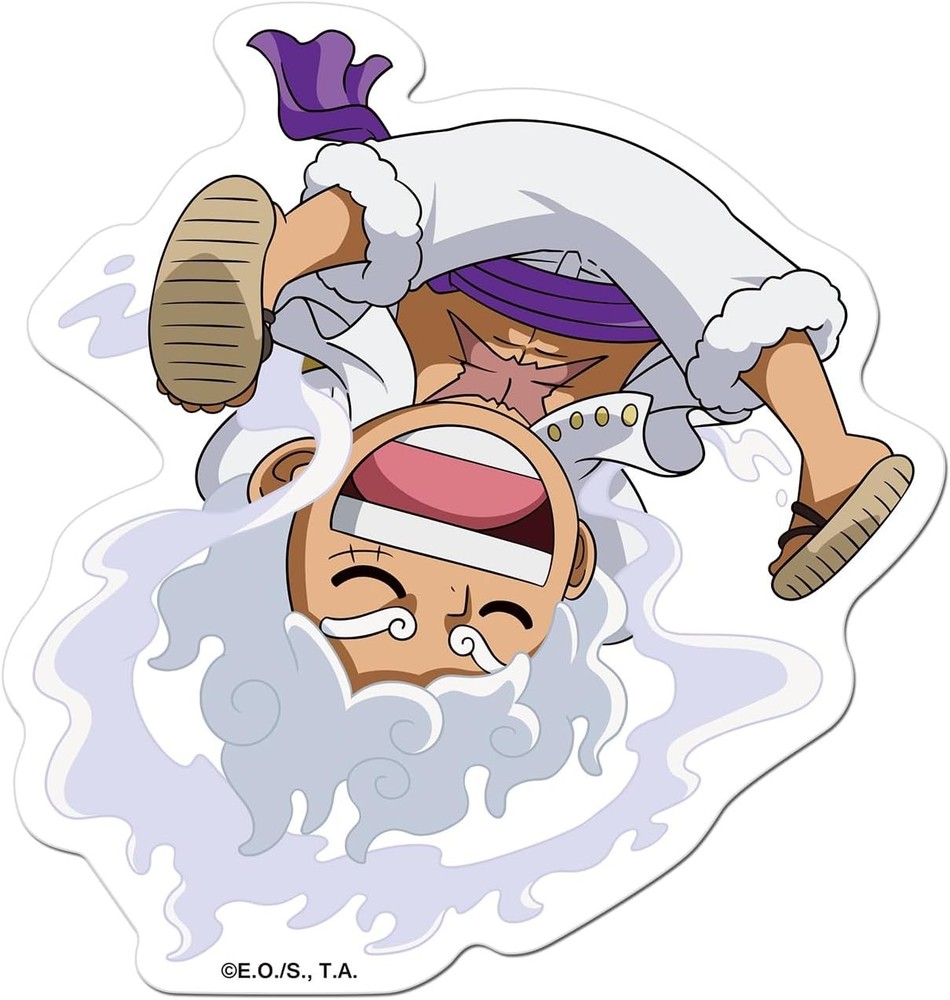 *NEW* One Piece: Chibi Monkey D. Luffy Gear 5 #01 Car Sticker
