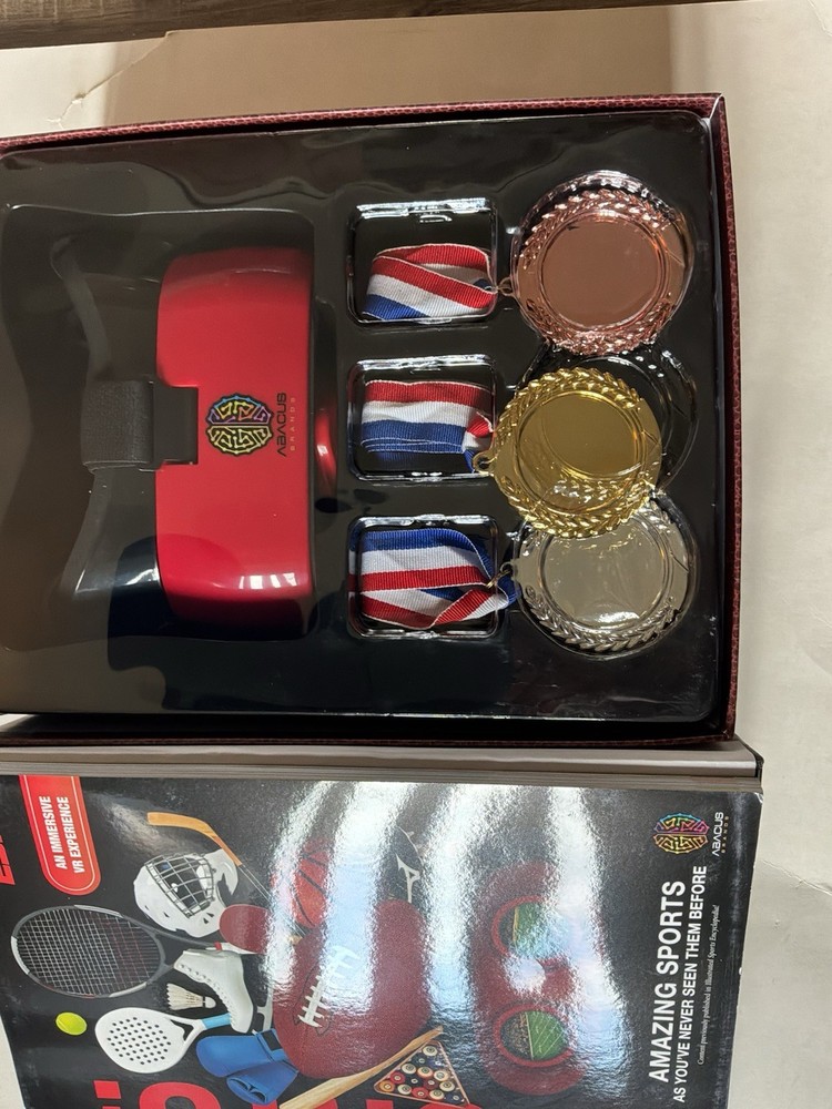 ESPN VIRTUAL REALITY HEADSET /INTERACTIVE BOOK W/CHAMPIONSHIP MEDALS