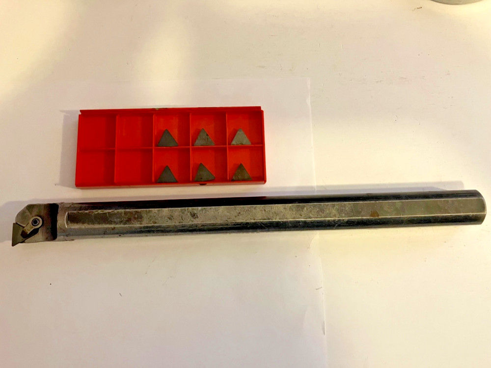 VR Wesson Boring Bar. With (6) new inserts.  In good condition.  Notes below!!