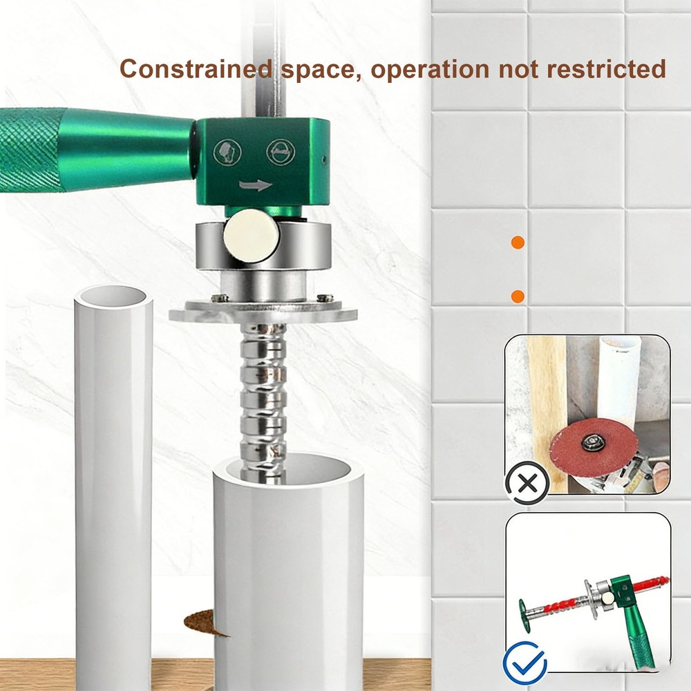 2-Adjustable Inside Pipe Cutter Efficient PVC Pipe Cutting Tool For Plumbers