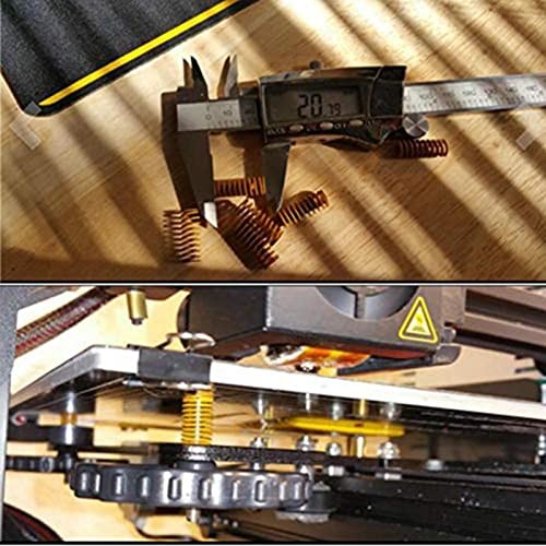 8mm OD 20mm Long Light Load Compression Mould Die Spring Yellow Compression