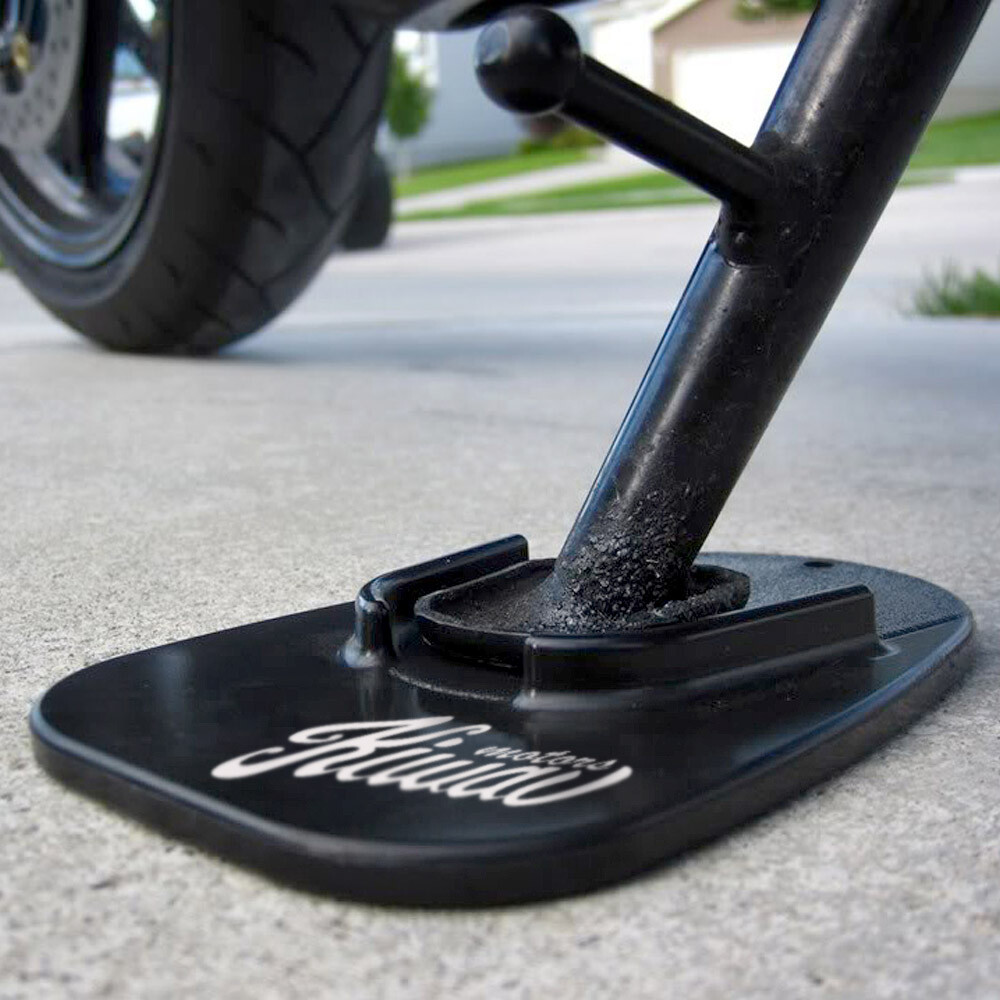 High-Quality Motorcycle Kickstand Pad - Soft Ground Stability - Durable