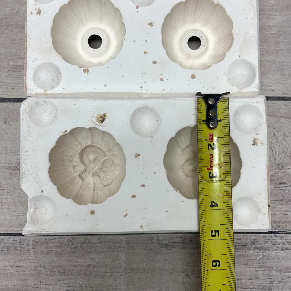 Unbranded Ceramic Casting Mold Pumpkins With Leaf #MC-358