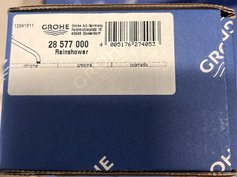 Grohe 28 577 12" Rain Shower Arm - Chrome