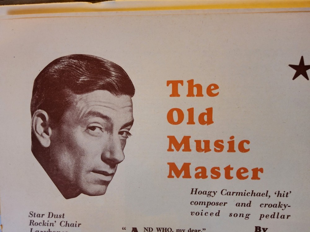 Xm50  Ephemera 1948 Film Article Hoagy Carmichael