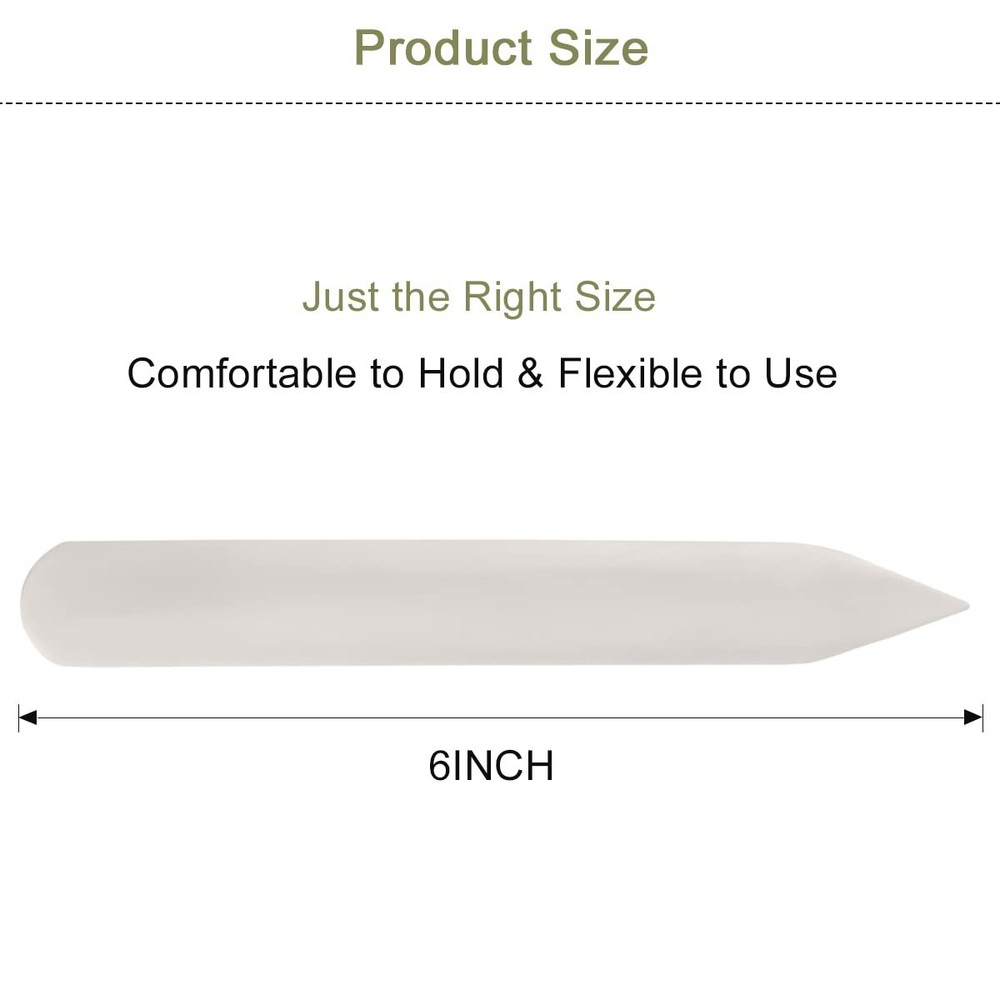 Genuine Bone Folder 2PCS Paper Creaser Bookbinding Tool Scoring Kit for Lette...