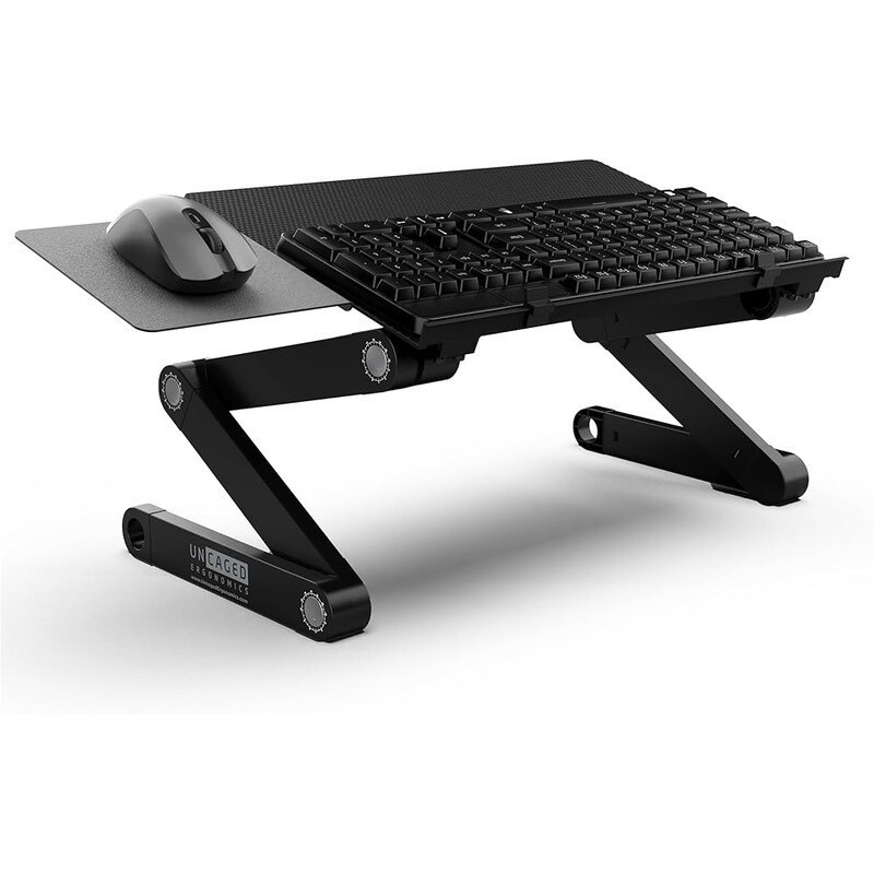 Ergonomic Adjustable Keyboard Stand Mouse Riser Desk Workspace Comfort Black