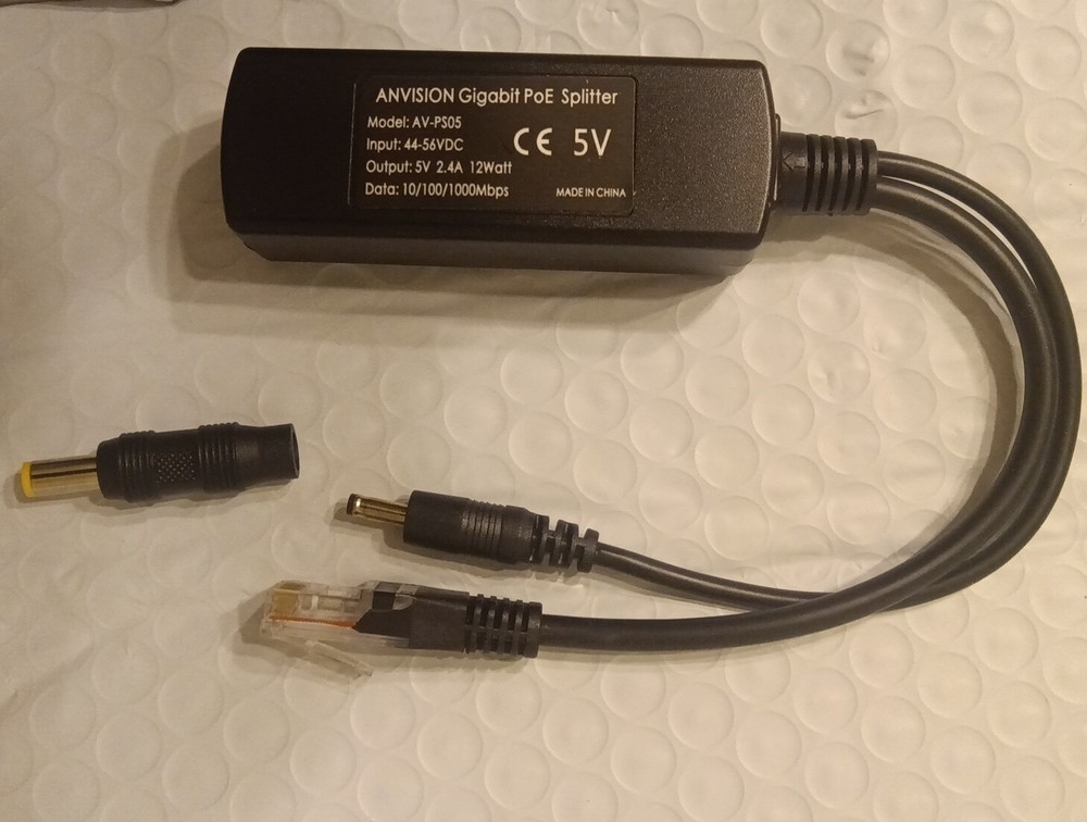 ANVISION AV-PS05 PoE Splitter Adapter 5V 2.4A