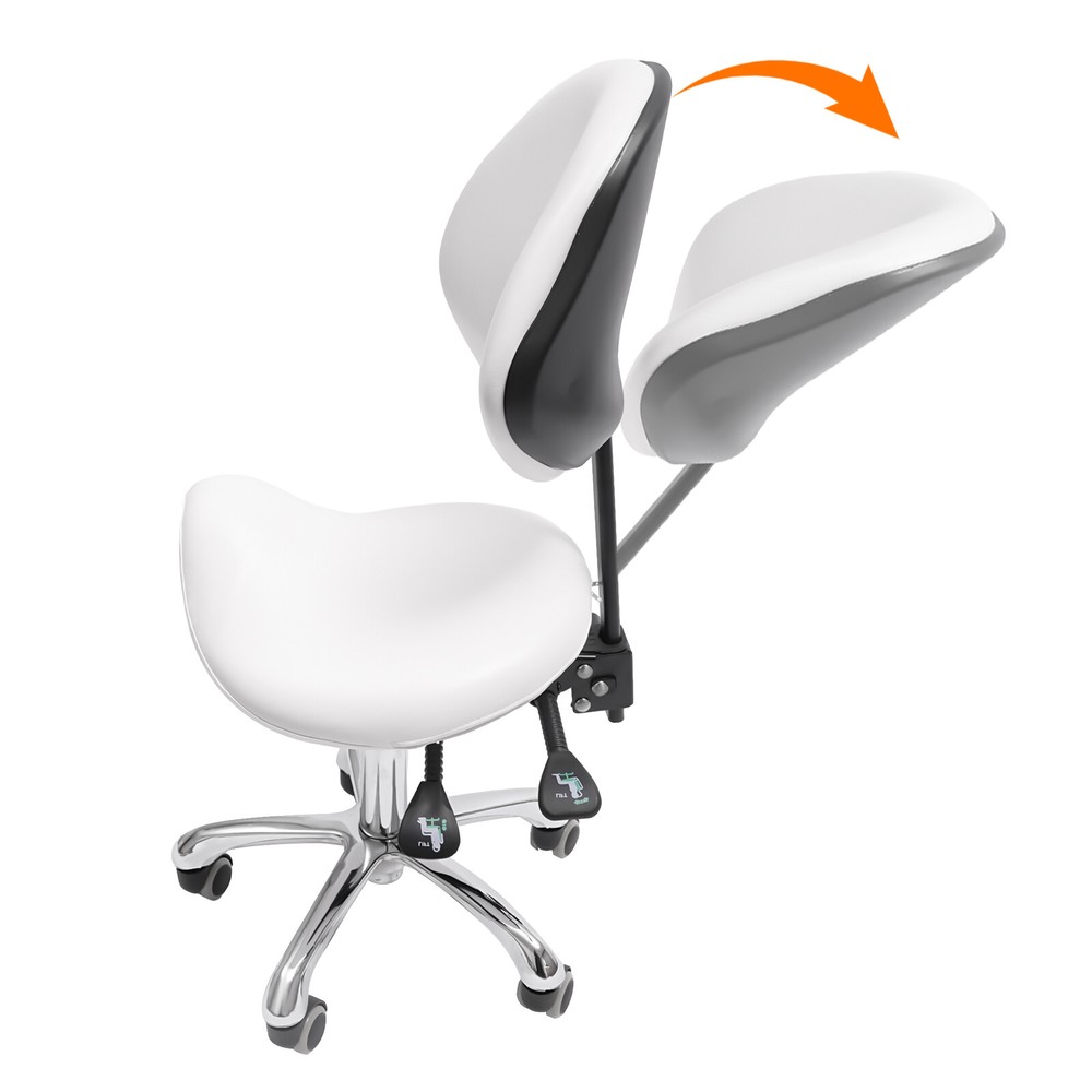 Adjustable Saddle Stool Swivel Saddle Stool Saddle Stool Chair 90kg/198.42lbs