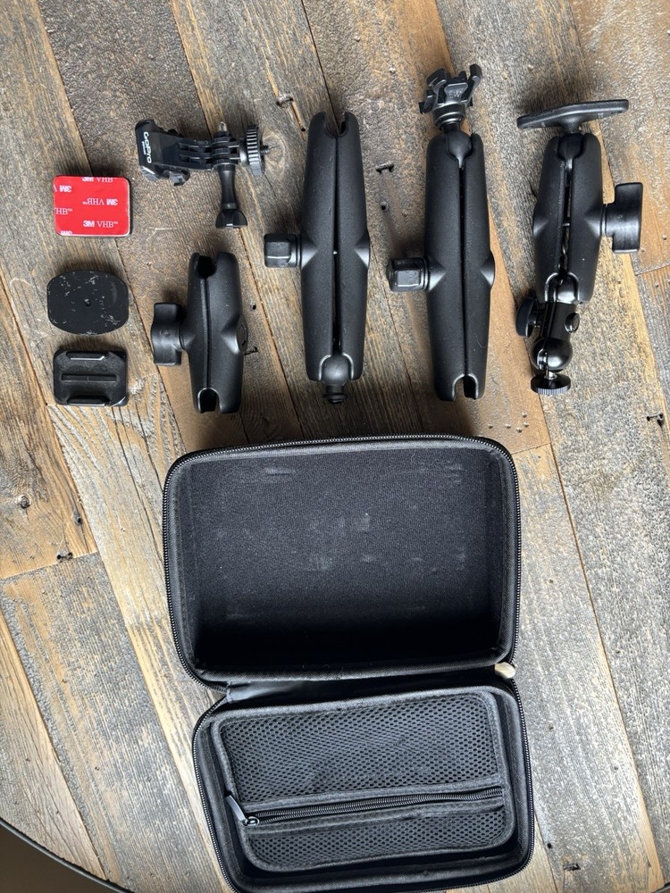 GoPro HERO Session +HERO Camera Huge Mount Accessory Bundle RAM Mount Light Case
