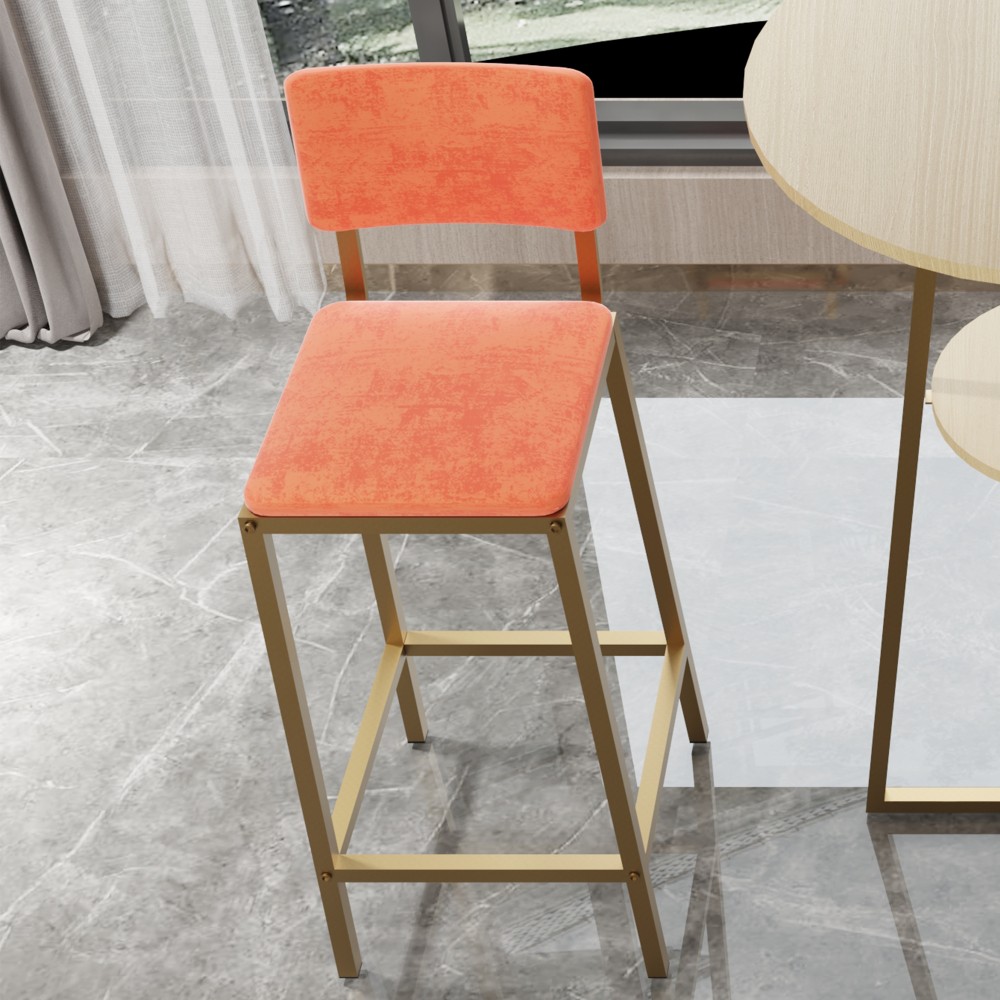 Bar Table And Chairs Three Piece Set Gold Frame Bar Table W Storage Function