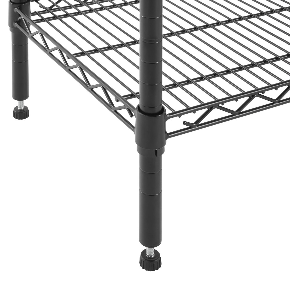 Hyper Tough 5-Tier Multipurpose Wire Shelving Rack, Chrome Color, 3000lbs Load