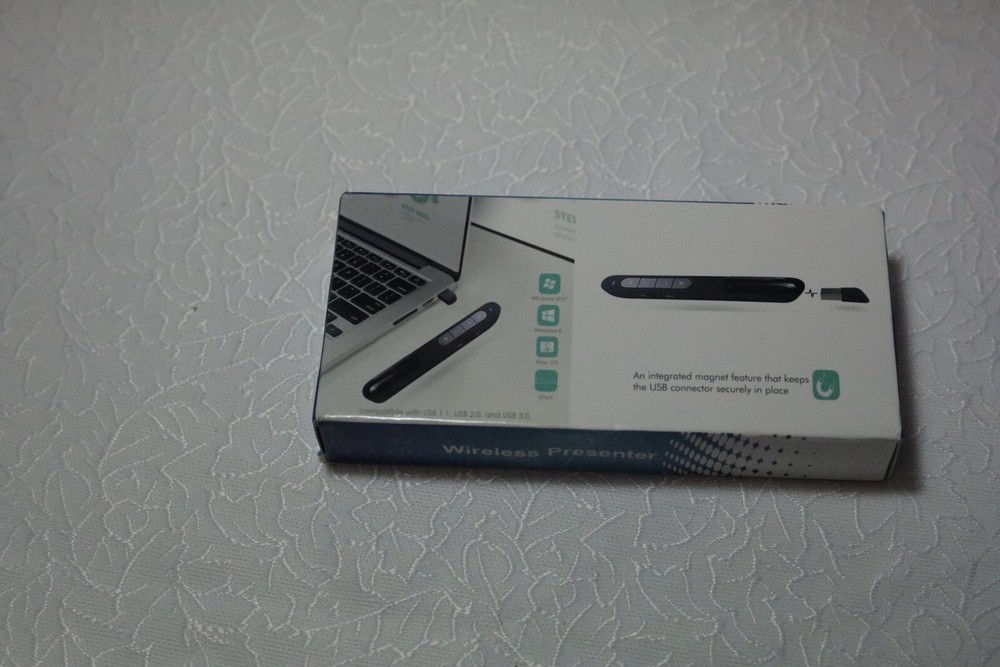 Black Slide Show Pointer Wireless Receiver Pointer for Device