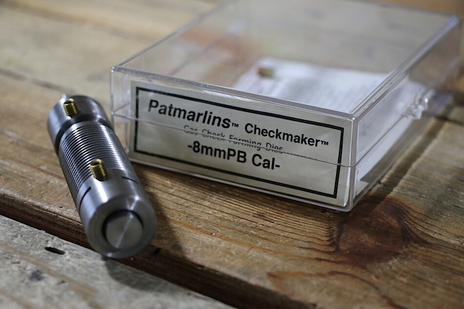32/8mm cal Patmarlins Checkmaker Gas Check Forming Tool and Die Set