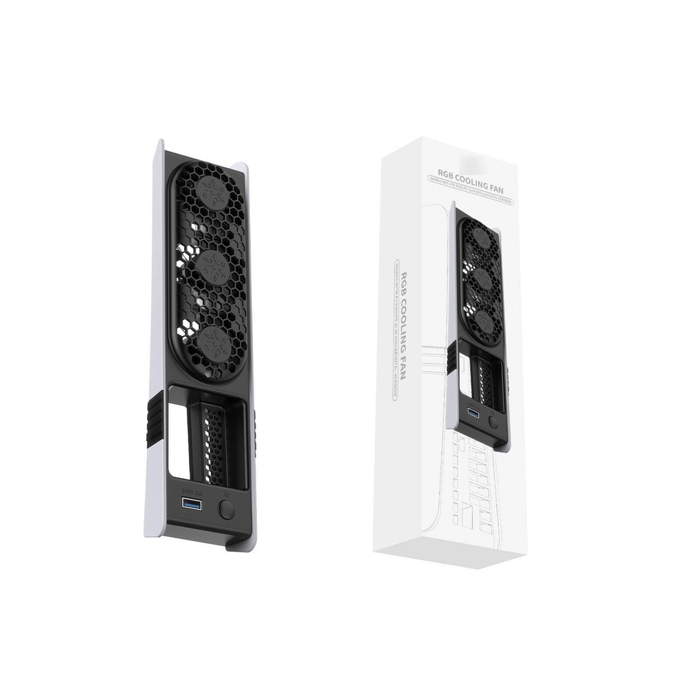 For Sony PS5 pro/PS5 slim Controller Disc & Digital Side Cooling Fan Accessories