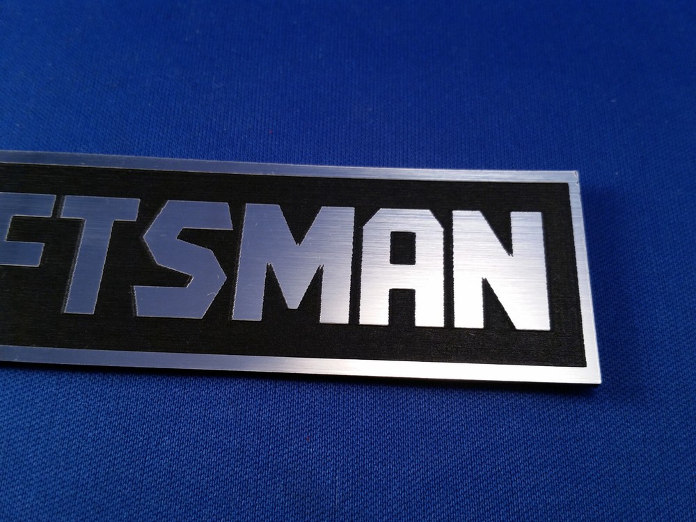 Handmade Laser-etched Toolbox Emblem - Craftsman