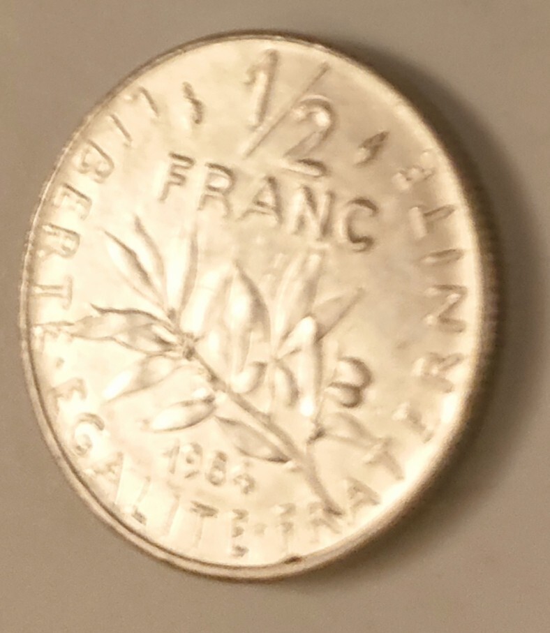 1/2 French Franc 1984