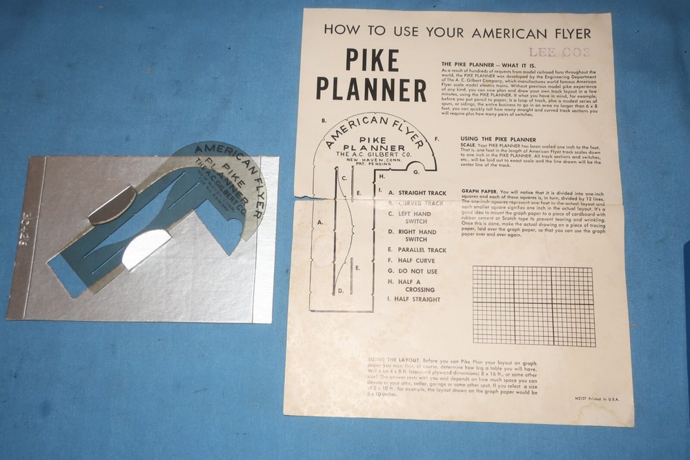 American Flyer #731 Pike Planning Kit