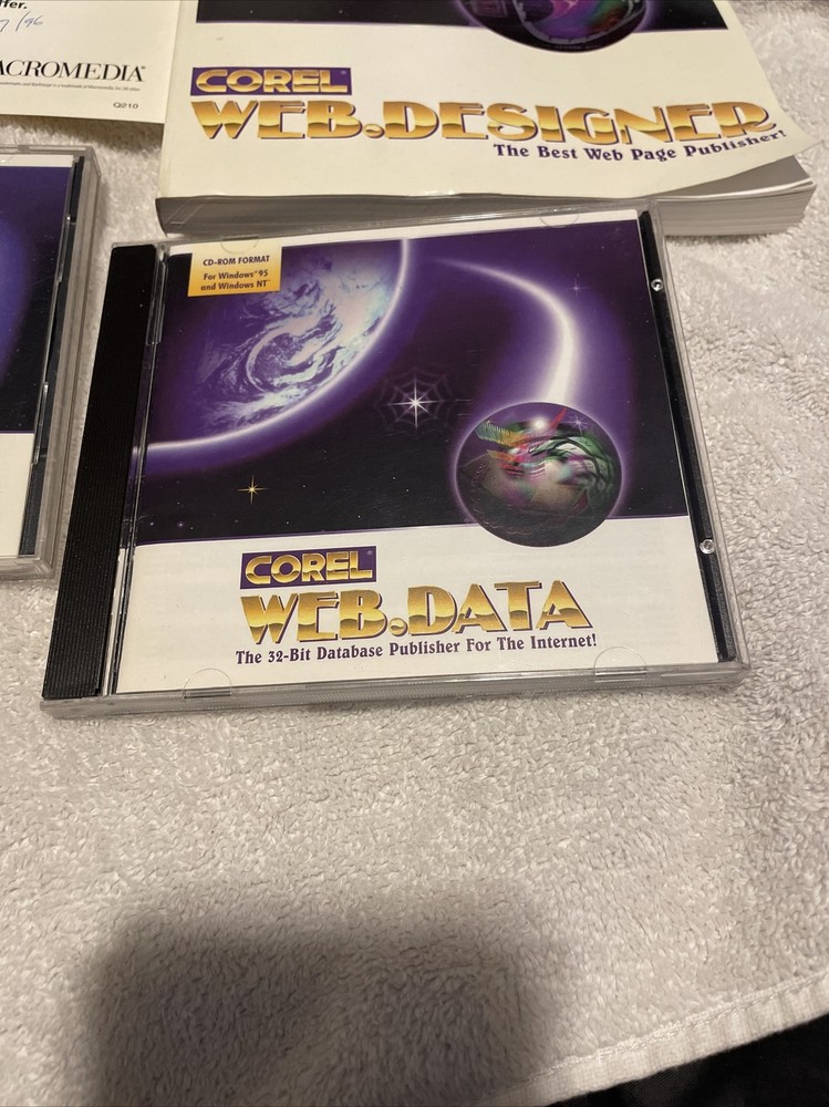 Corel Web Graphics Suite PC CD HTML Web Design Vintage See Details