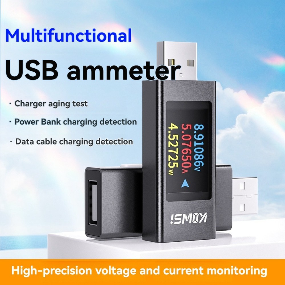 USB Ammeter Multifunction Digital Display DC Voltage Ammeter 4064