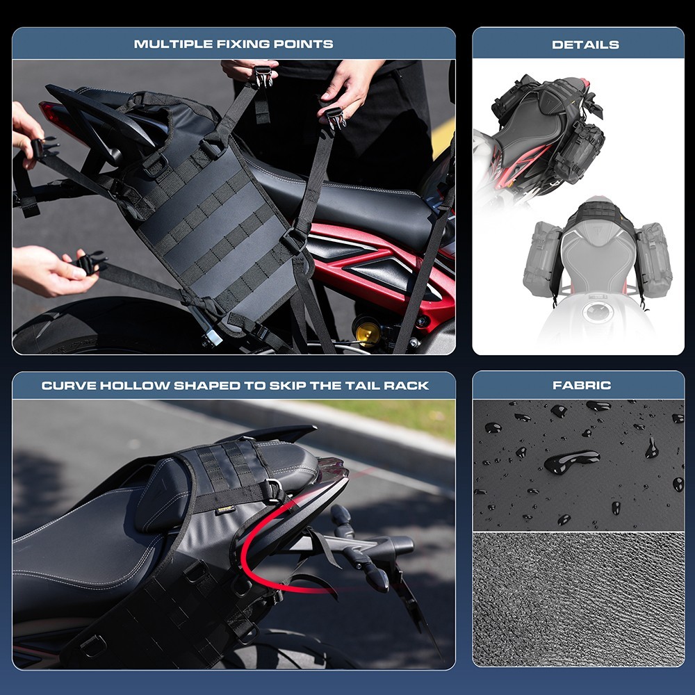Rhinowalk Motorcycle Saddle Bag Mounting Base Saddle Base tail Luggage System