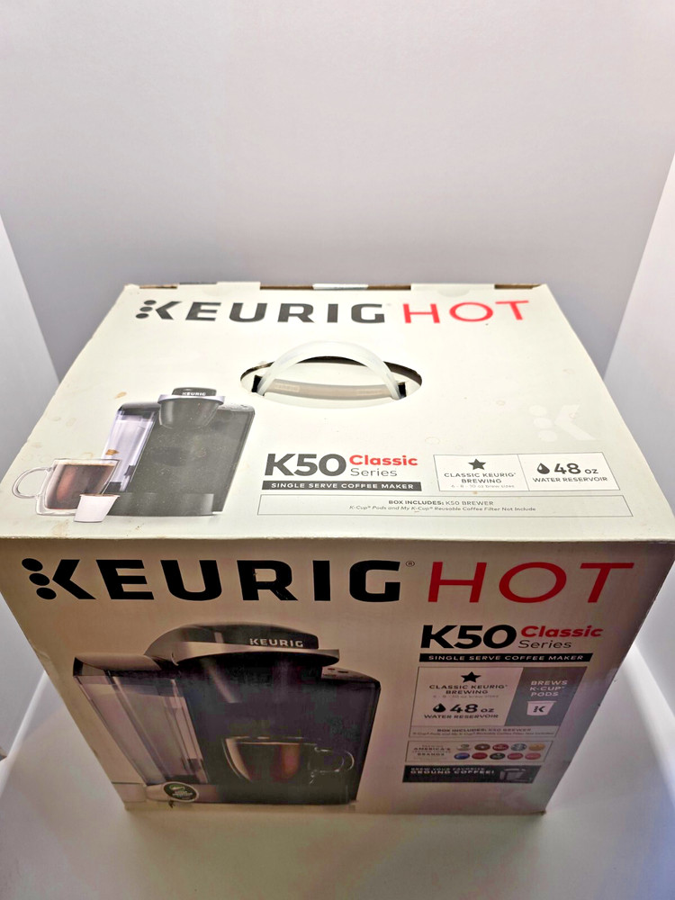 Keurig K-Classic K50 Single Serve Programmable K-Cup Pod Coffee Maker - Black