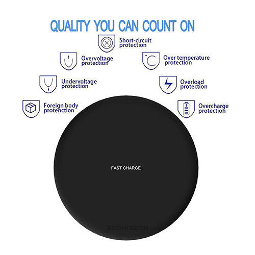 Wireless Charger Charging Pad For Samsung Galaxy Note 9 S9 Plus Black