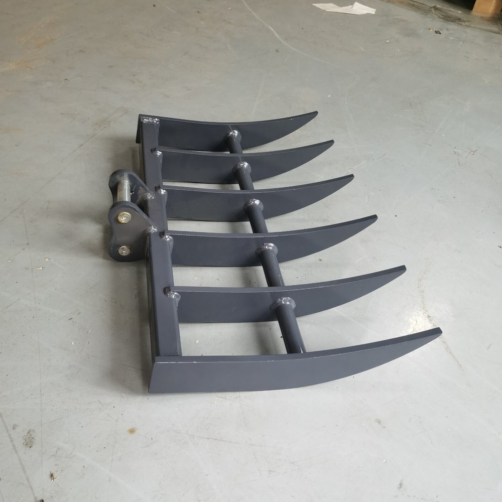 Mini Excavator Rake Attachment with Pins for HITACHI EX08 Small Digger