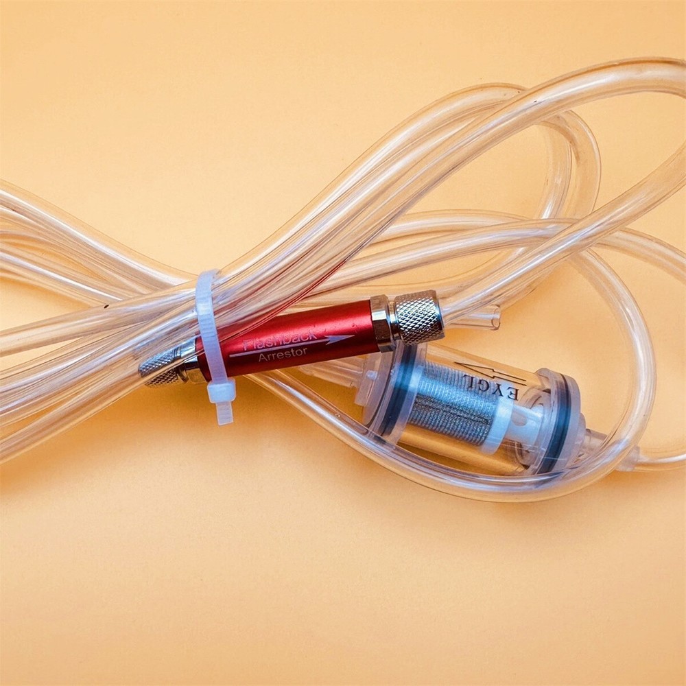 Brass Chrome Plated Flashback Arrestor for HHO Oxygen Hydrogen Flame Generator