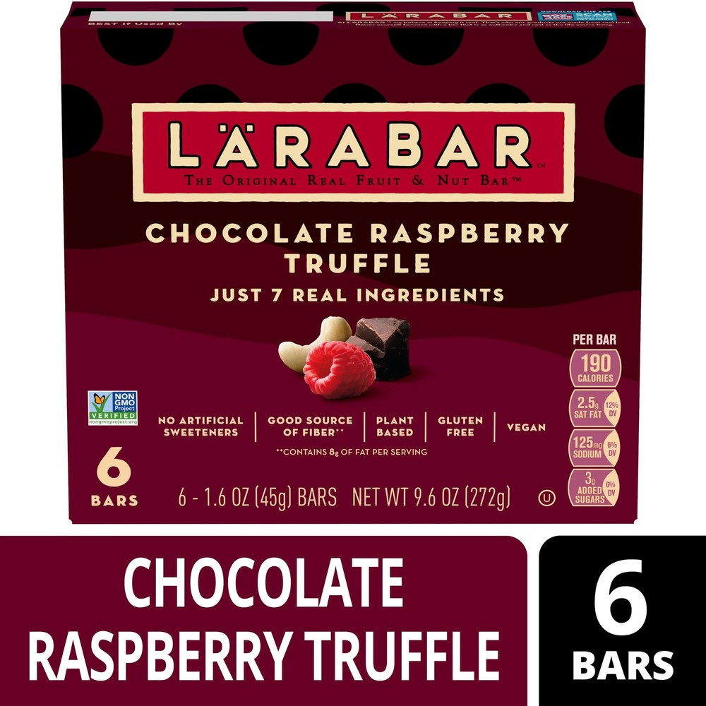6 Pack Chocolate Raspberry Nut Bar Vegan