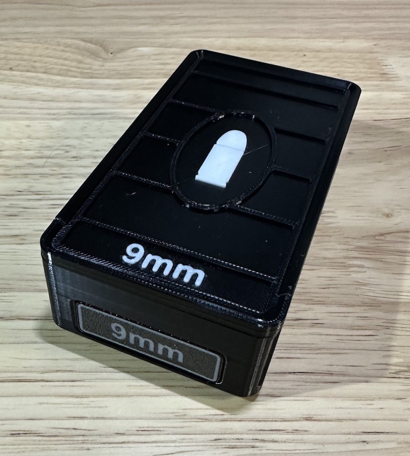 Stackable 9mm Ammo Box 50rd Capacity (3 Pack)