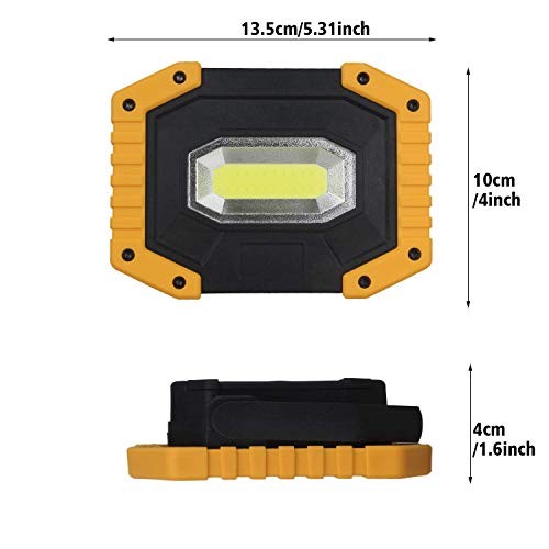 Rechargeable LED Work Light, 30W 2000LM Portable, Waterproof, 2 Pack 30W-2 Pack