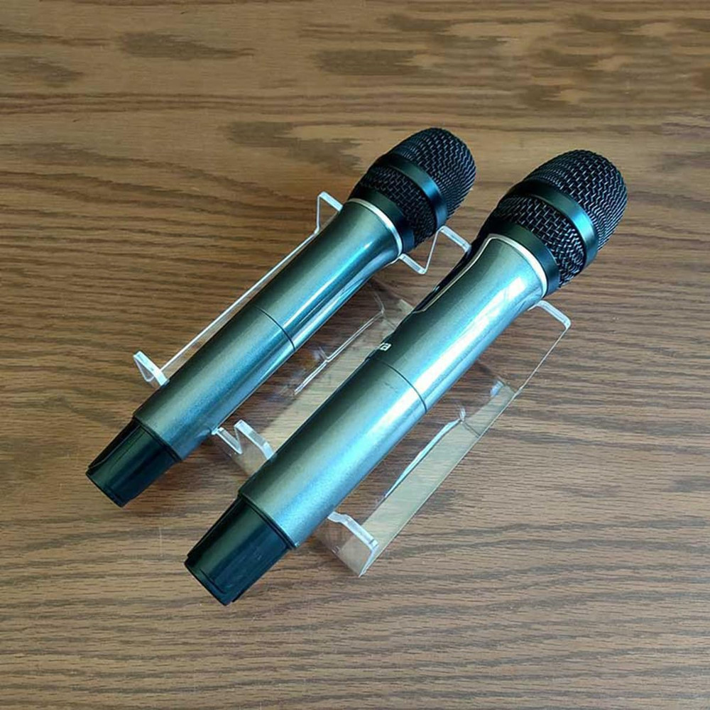 Microphone Stand Transparent Acrylic Microphone Base Microphone Display Stand