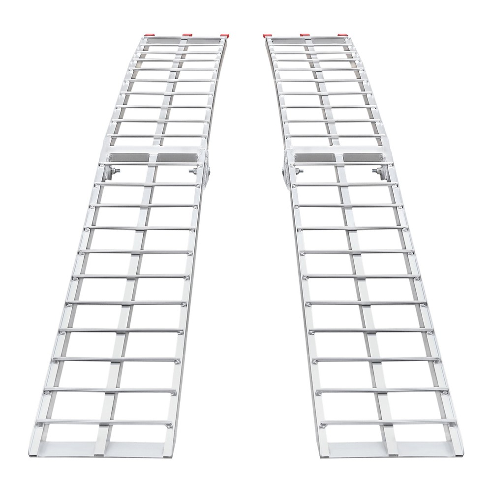 2PCS 12"x89" Aluminum Loading Trailer Ramps For Motorcycle ATV/UTV Truck 1500LBS