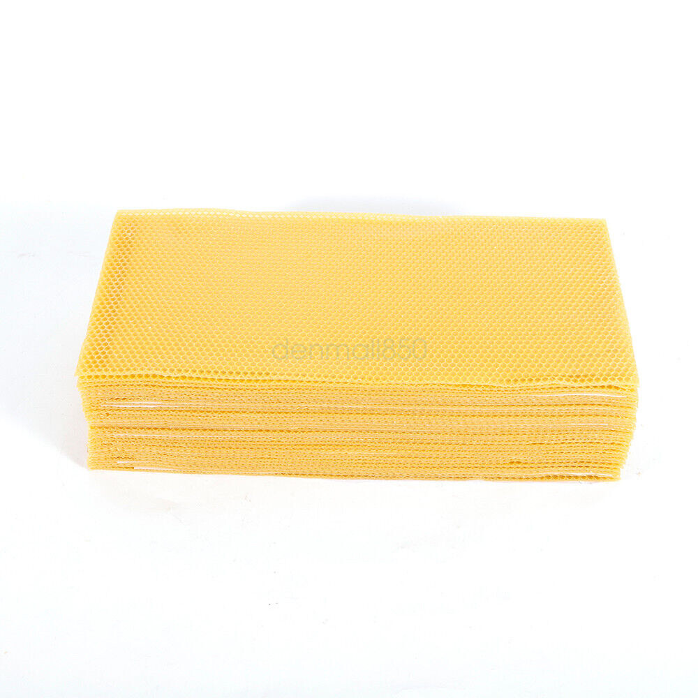 30 Pack Beeswax Sheets Beekeeping Foundation for Hive Honeycomb Building