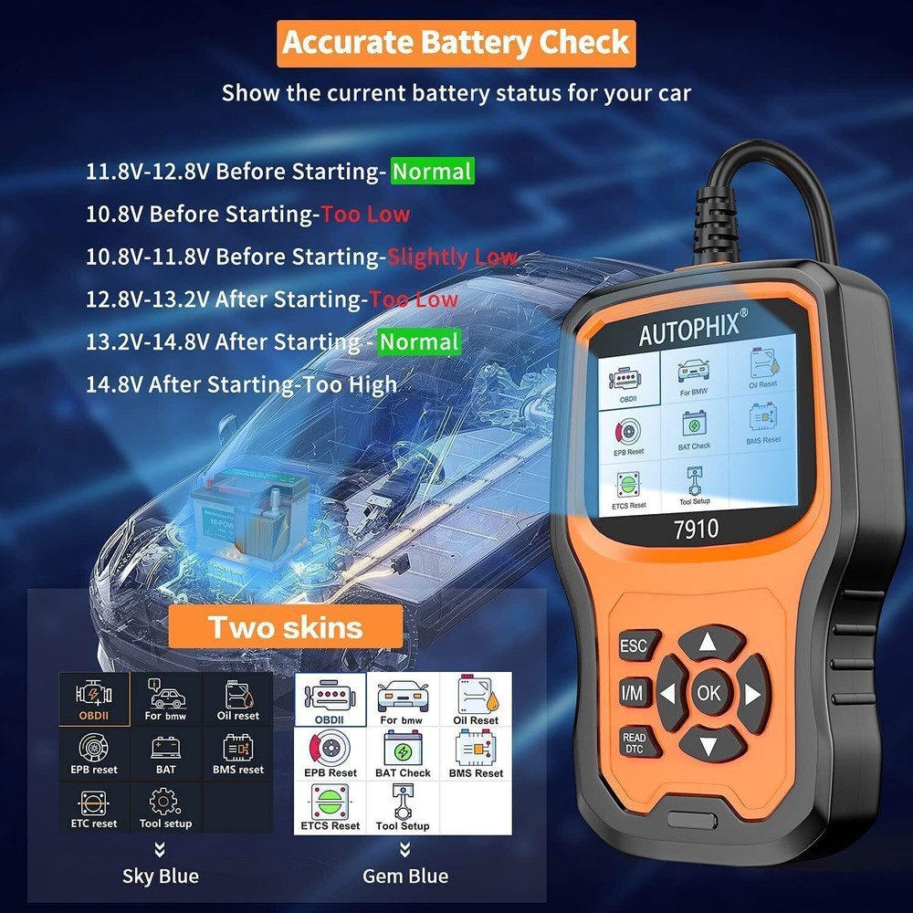 AUTOPHIX 7910 Elite Full System Diagnostic Tool For BMW OBD2 Scanner Code Reader
